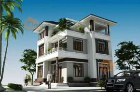 Thiết kế biệt thự 3 tầng đẹp hợp phong thủy