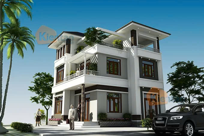 Thiết kế biệt thự 3 tầng đẹp hợp phong thủy