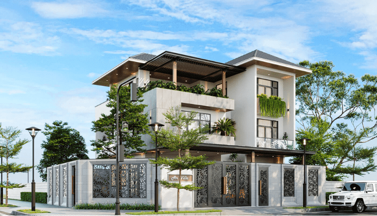 Thiết kế biệt thự 3 tầng đẹp hợp phong thủy