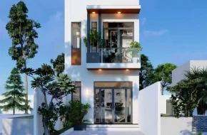thiết kế nhà phố 2 tầng hợp phong thủy