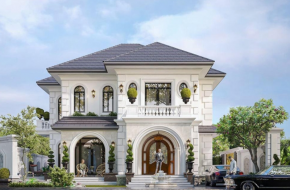 Mẫu biệt thự 2 tầng tân cổ điển
