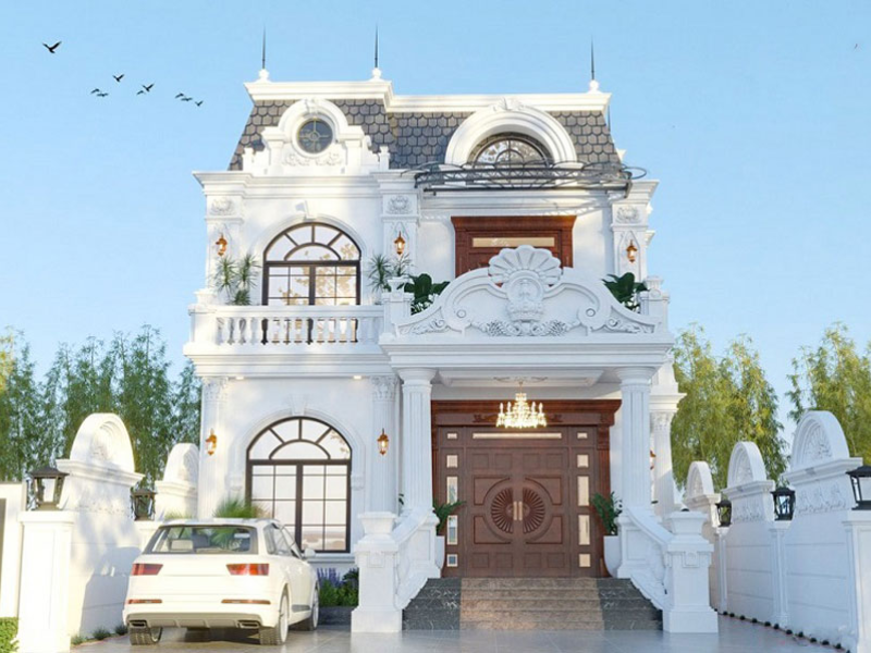 Mẫu biệt thự 2 tầng tân cổ điển