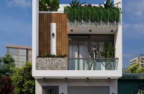Nhà ống 2 tầng có ban công