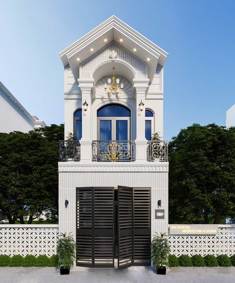 Nhà ống 2 tầng mái thái 