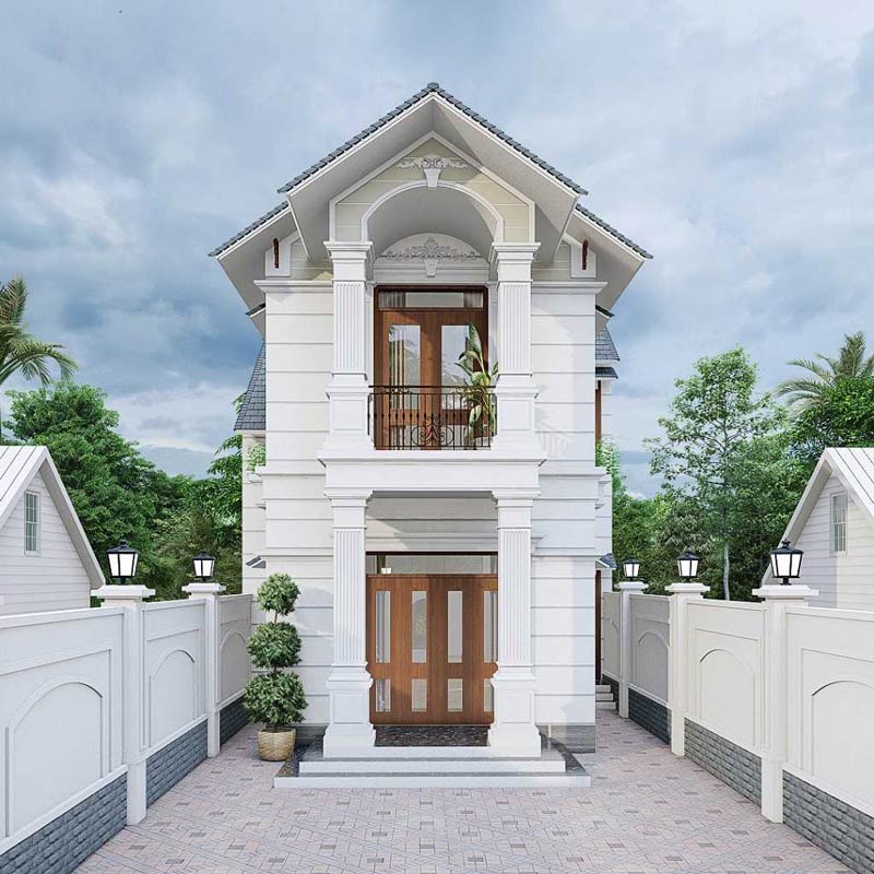 Nhà ống 2 tầng mái thái 