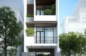 Phong thủy thiết kế nhà phố 3 tầng tuổi mùi đẹp độc đáo