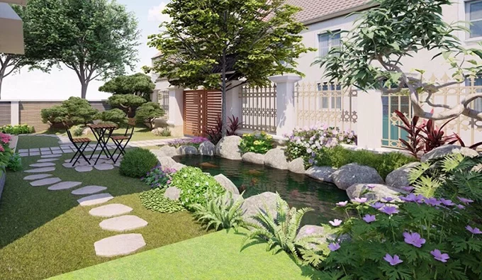Tư vấn thiết kế phong thủy biệt thự sân vườn đẹp