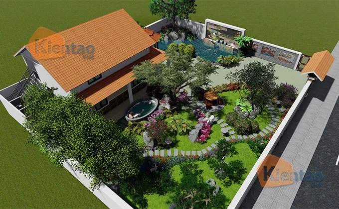Thiết kế biệt thự vườn Thái Bình