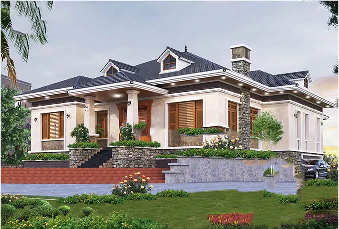 Thiết kế biệt thự vườn Thái Bình