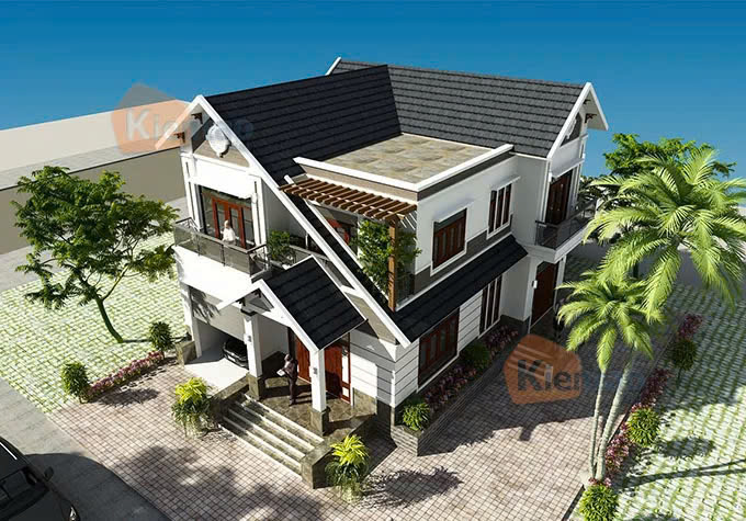 Thiết kế nhà mái thái Hưng Yên