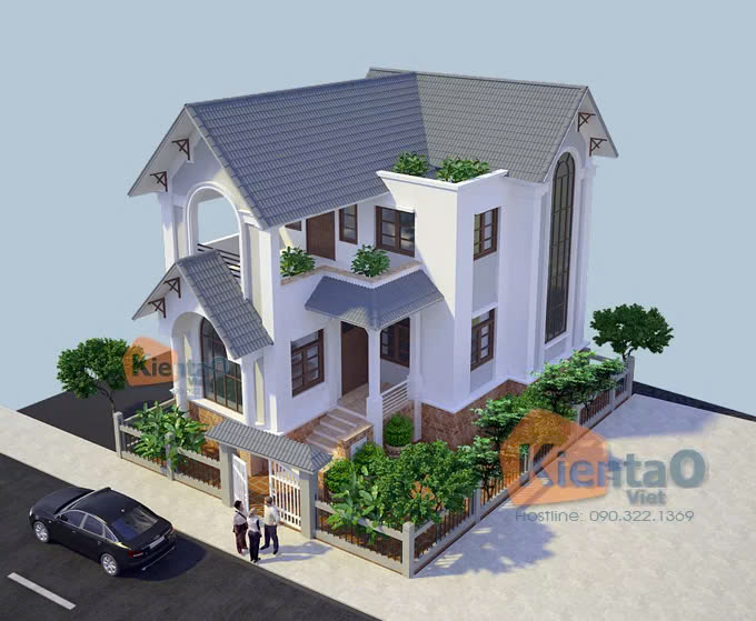 Thiết kế nhà mái thái Hưng Yên