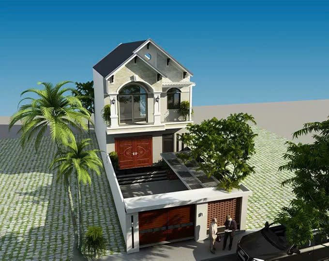 Thiết kế nhà mái thái Hưng Yên
