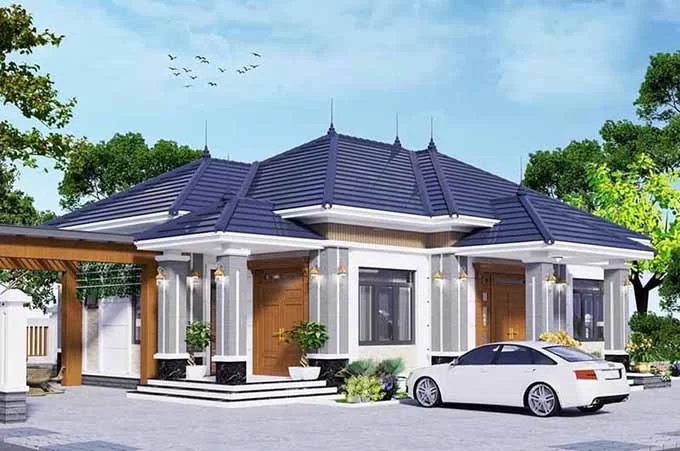 Thiết kế nhà mái thái Quảng Ninh
