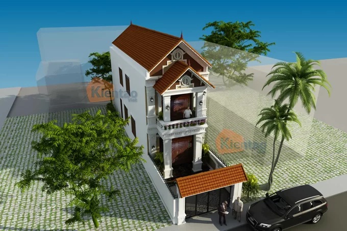 Thiết kế nhà mái thái tại Thái Bình
