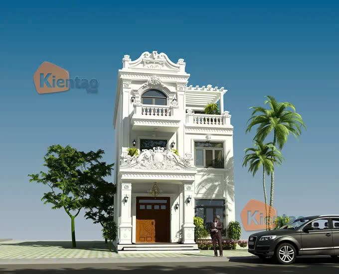 Thiết kế nhà tân cổ điển tại Hải Phòng