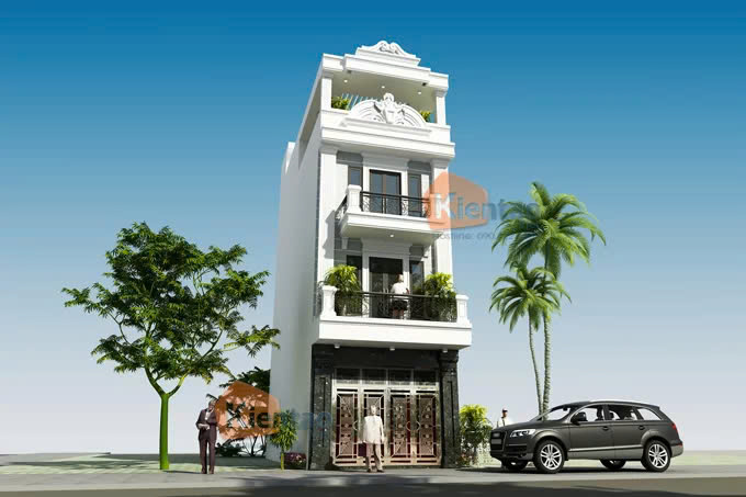 Thiết kế nhà tân cổ điển tại Hải Phòng