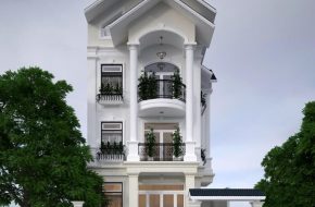 Nhà ống mái thái hiện đại