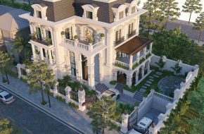 Thiết kế biệt thự sân vườn ở Hải Phòng