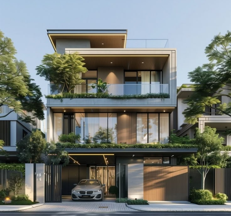 Thiết kế biệt thự hiện đại ở Hải Phòng