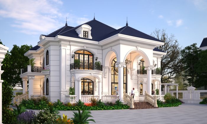 Thiết kế biệt thự tân cổ điển tại Hải Phòng
