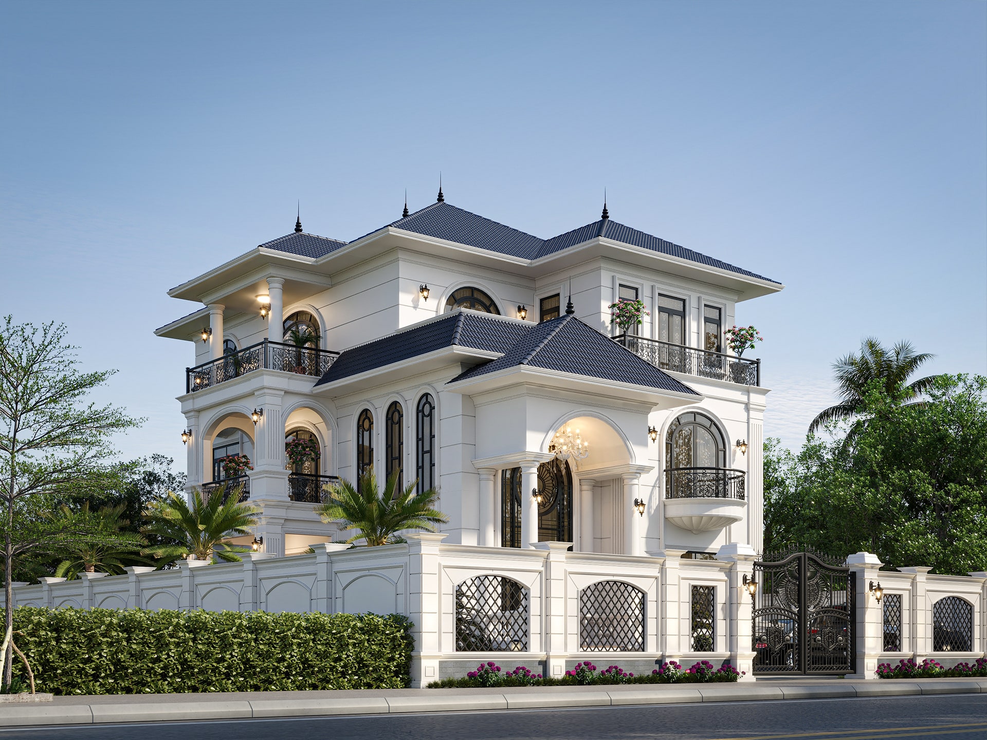 Thiết kế biệt thự tân cổ điển tại Hải Phòng