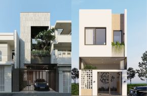 Thiết kế mặt tiền nhà phố hiện đại tại Hải Phòng