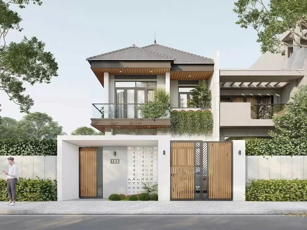 Thiết kế nhà mái Nhật tại Hải Phòng