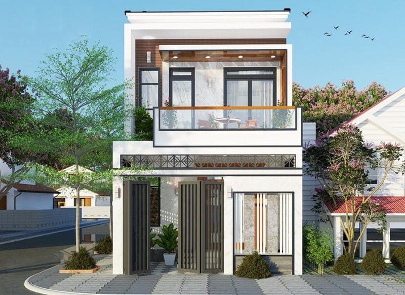 Thiết kế nhà phố 2 tầng tại Hải Phòng