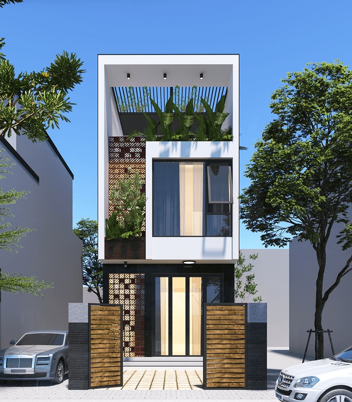 Thiết kế nhà phố 2 tầng tại Hải Phòng