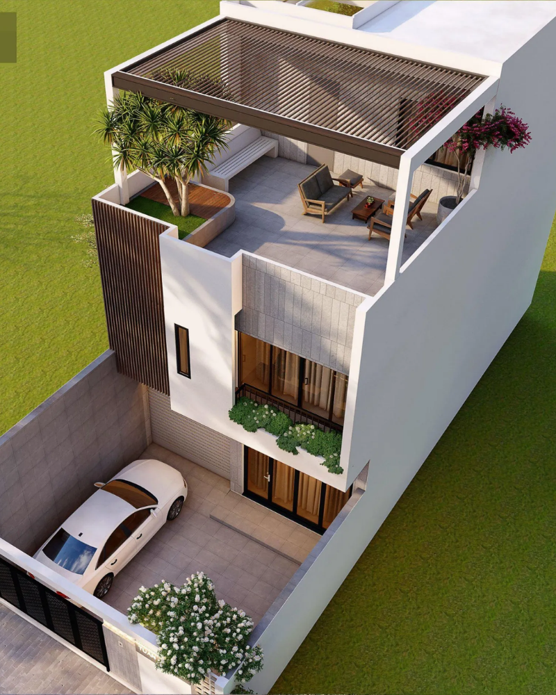 Thiết kế nhà phố 3 tầng tại Hải Phòng