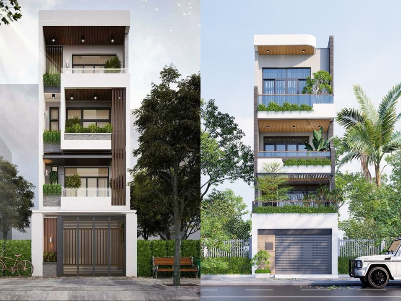 Thiết kế nhà phố 4 tầng tại Hải Phòng