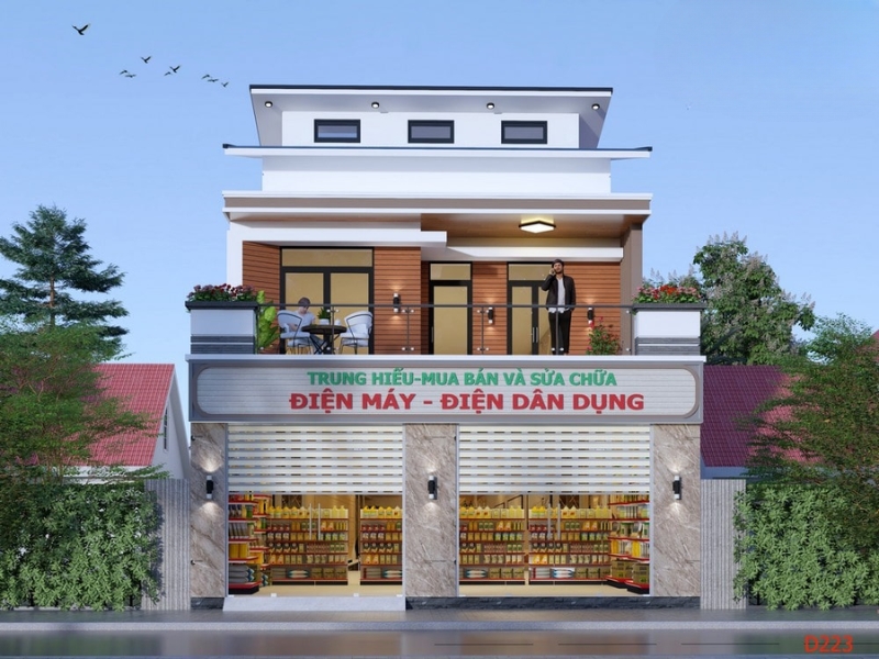 Thiết kế nhà phố kết hợp kinh doanh tại Hải Phòng