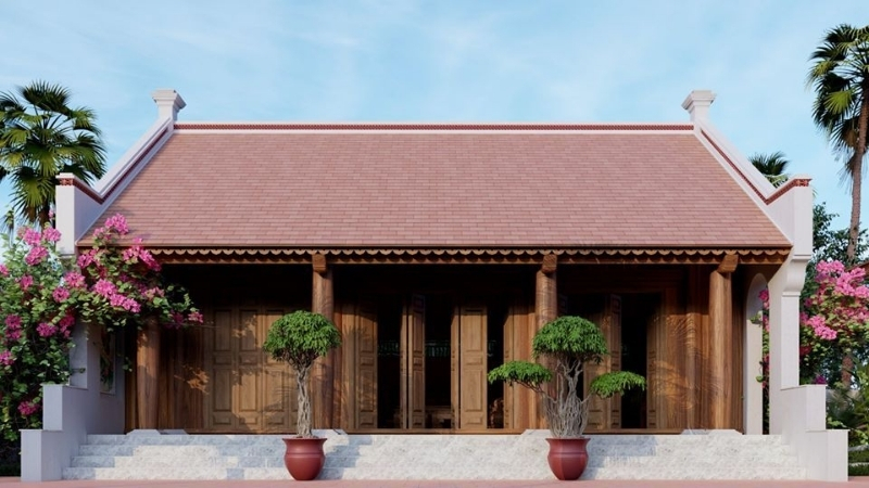 Thiết kế nhà 1 tầng tại Hưng Yên