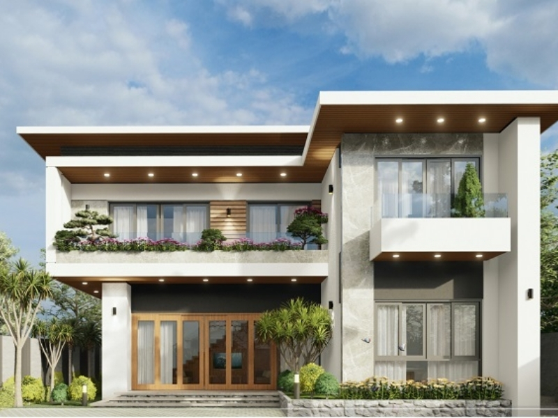 Thiêt kế nhà mái bằng tại Hà Nội