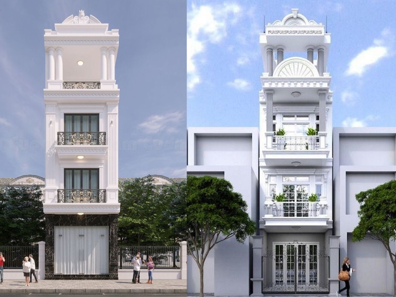 Thiết kế nhà ống tại Hưng Yên