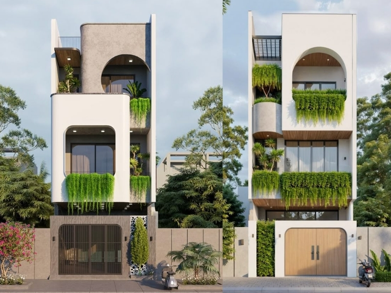 Thiết kế nhà phố 3 tầng tại Hà Nội