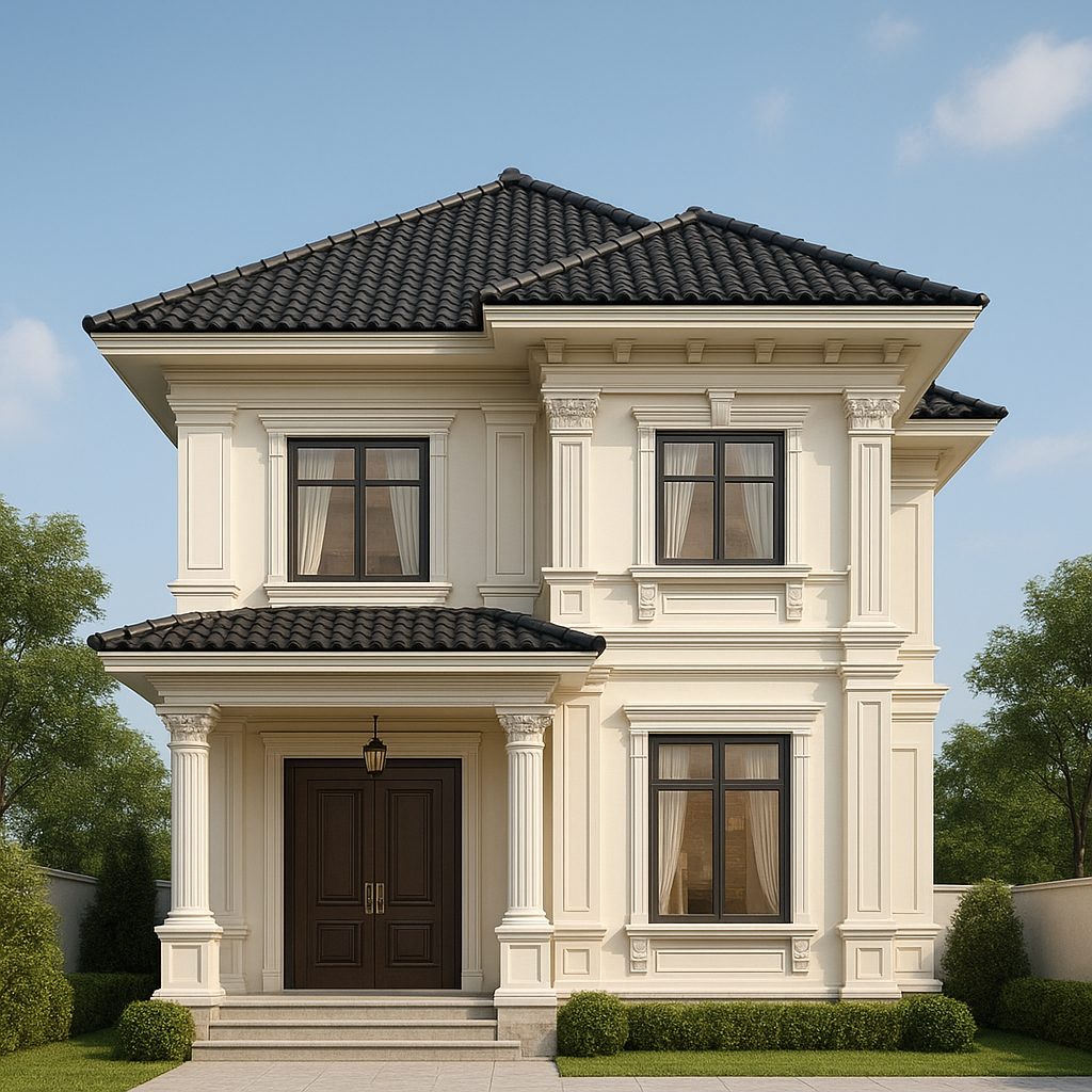 Biệt thự 2 tầng mái Nhật tại Nam Định