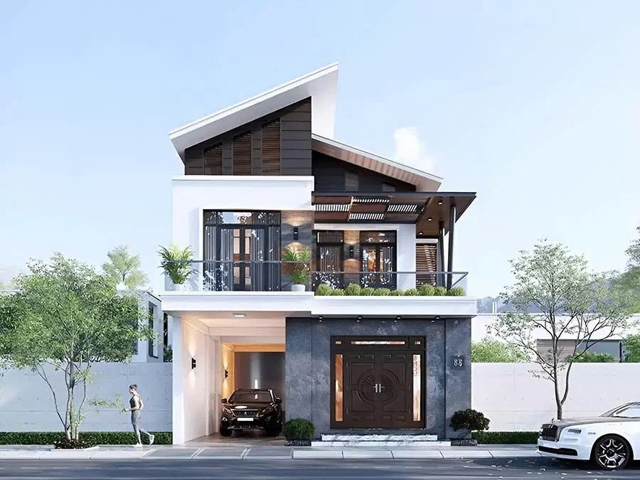 Nhà mái lệch tại Hải Phòng
