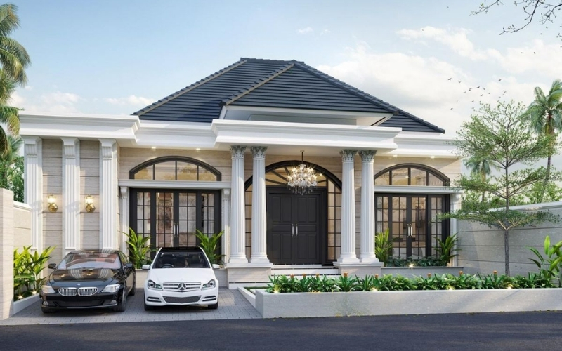 Thiết kế biệt thự 1 tầng tại Thái Bình