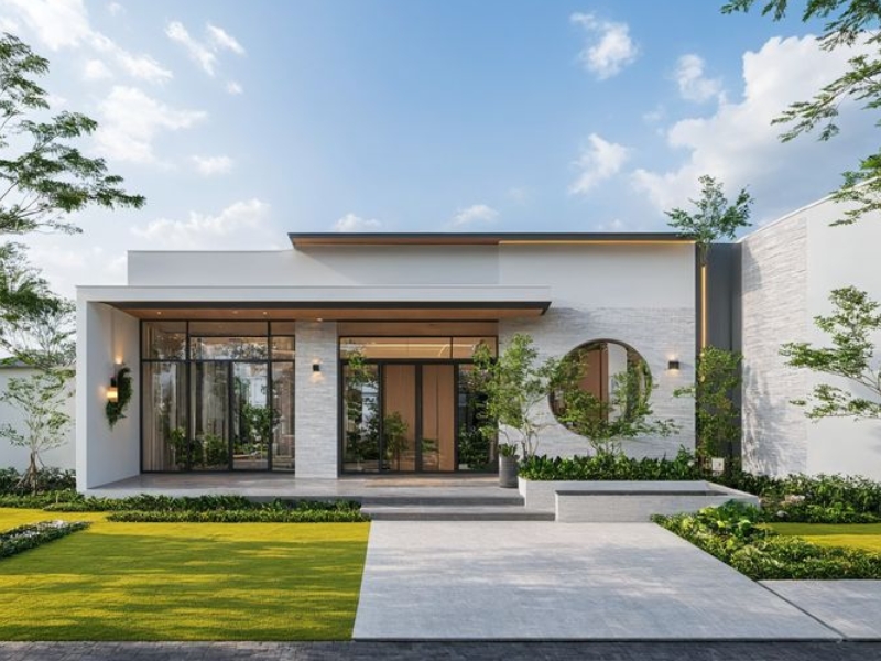 Thiết kế biệt thự 1 tầng tại Thái Bình