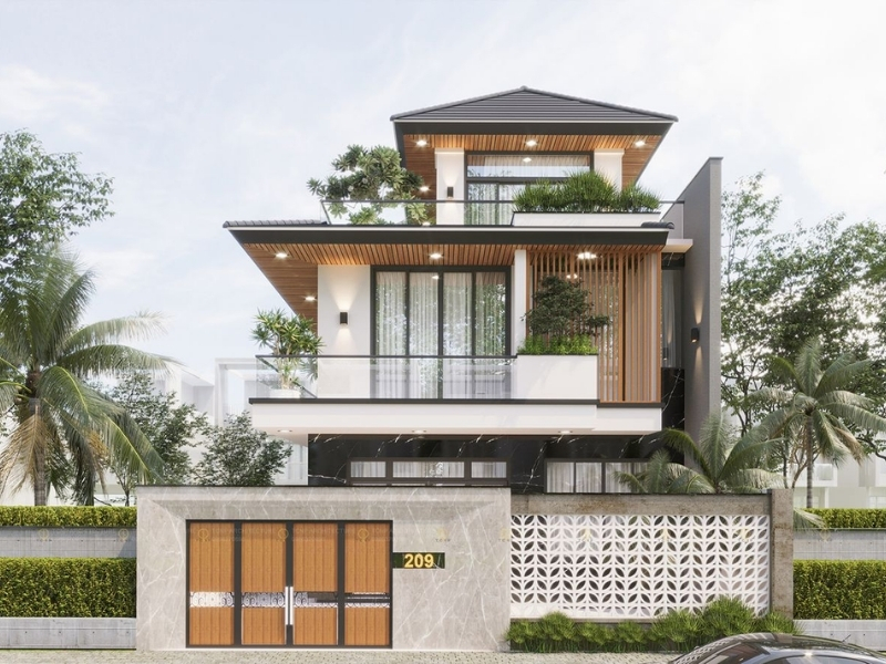 Thiết kế biệt thự hiện đại tại Thái Bình