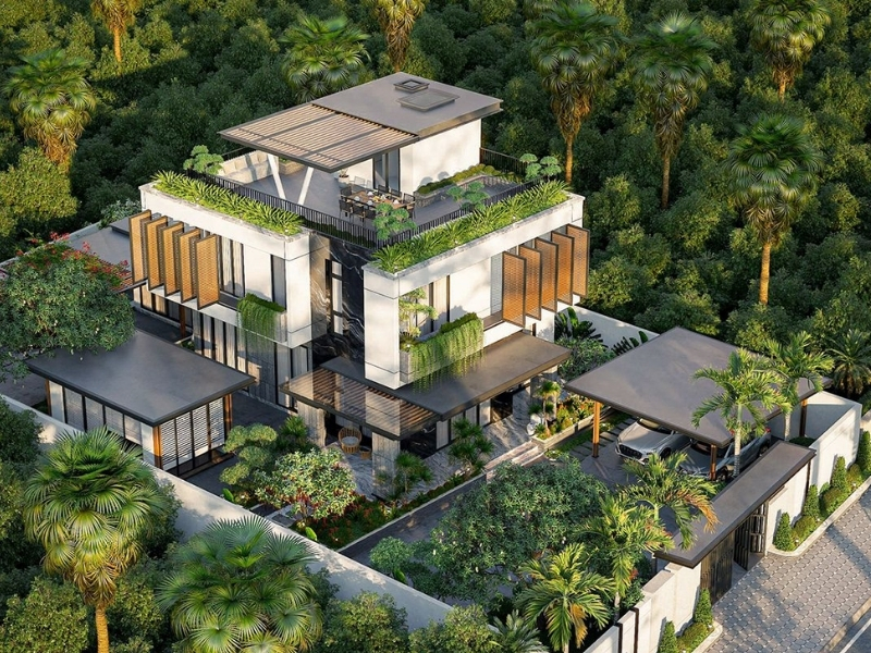 Thiết kế biệt thự hiện đại tại Thái Bình