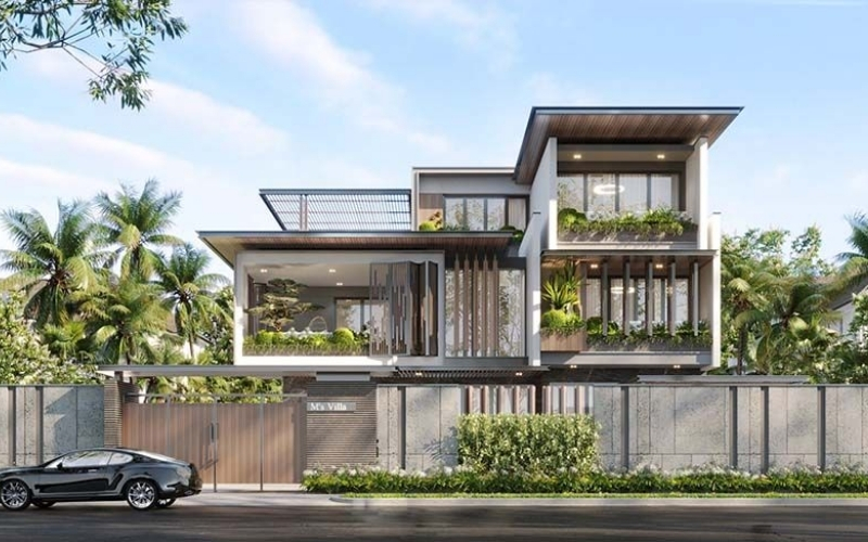 Thiết kế biệt thự hiện đại tại Thái Bình