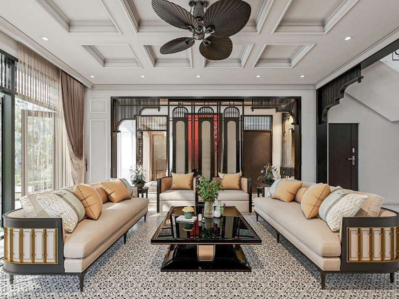 Thiết kế biệt thự Indochine tại Hà Nội