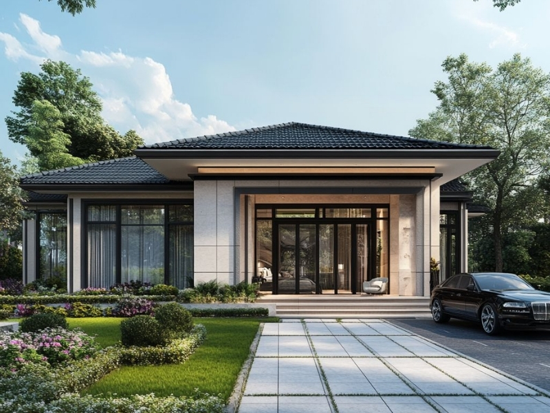 Thiết kế nhà mái Nhật tại Hà Nội