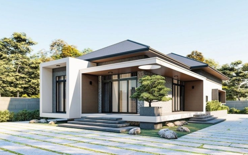 Thiết kế nhà mái Nhật tại Hà Nội