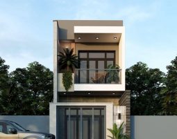 Thiết kế nhà phố mái bằng tại Quảng Ninh