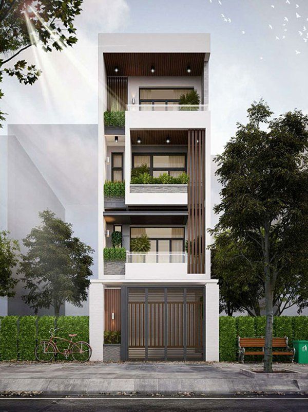 Thiết kế nhà phố mái bằng tại Quảng Ninh