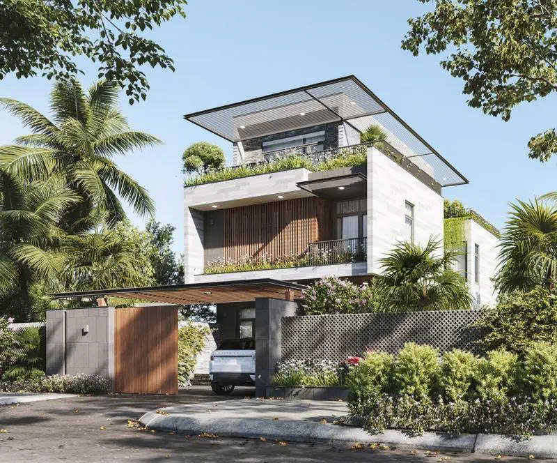 Nhà vườn hiện đại tại Hải Phòng 