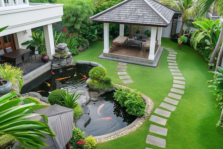 Thiết kế biệt thự sân vườn tại Hưng Yên
